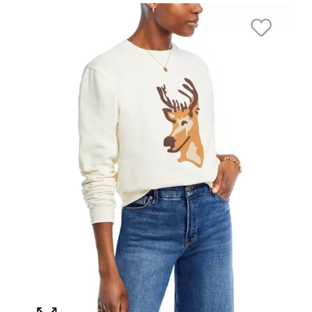 Kule size Small Raleigh O Deer Graphic Sweatshirt